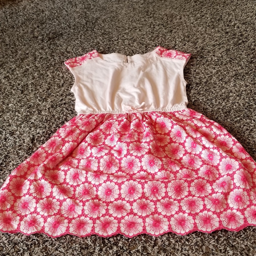 NWT GAP Pink and White Dress Size M